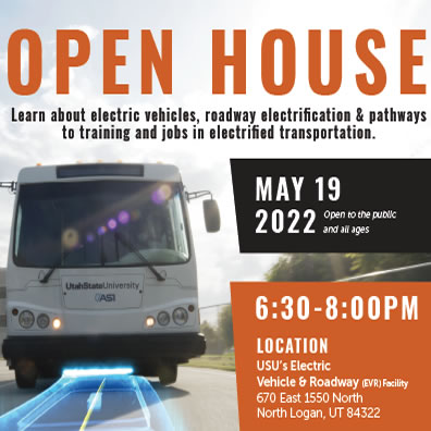 OPEN HOUSE: Learn about electric vehicles, roadway electrification & pathways to training and jobs in electrified transportation.