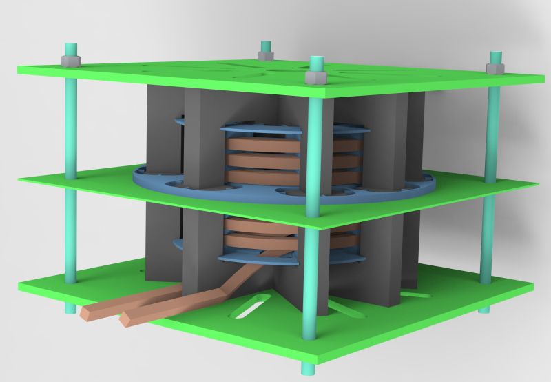 Digital model of the medium-frequency, medium-voltage transformer ideal for medium-voltage equipment.